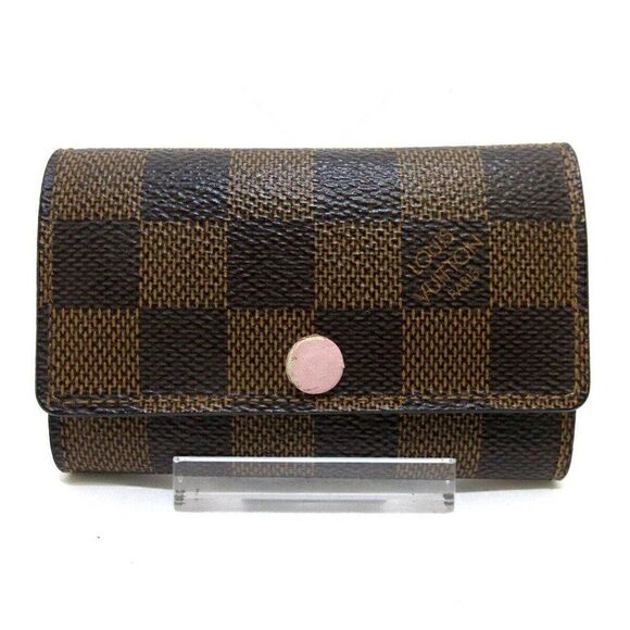 LOUIS VUITTON Multicles 6 N41624 Rose Ballerine Damier Key Case - Picture 1 of 7